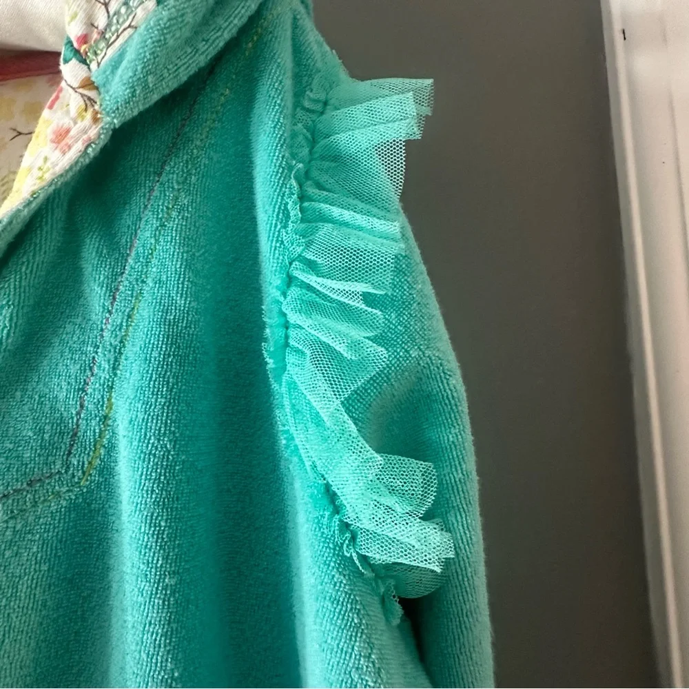 Disney Teal Tinkerbell long sleeve Swim Coverup